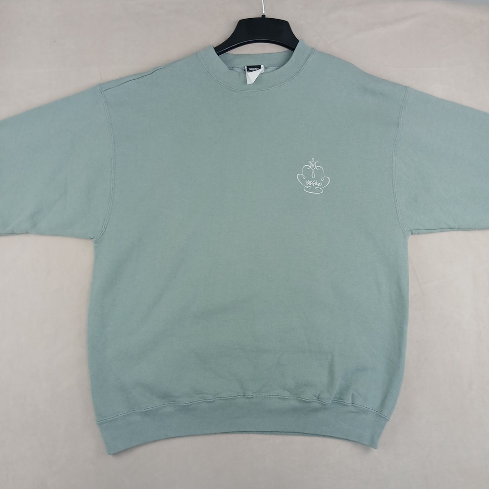 Vintage Mossimo Medium Mens Sweatshirt Made In USA 23x27 Double Sided Oversized